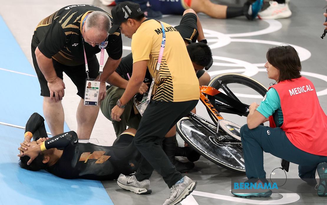 Muhammad Shah Firdaus Relegated After Finishing Fourth In Olympics Keirin Final BERNAMA